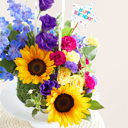 Star of the Day Floral Cake –  Blossom And Brew Co, Menasha WI