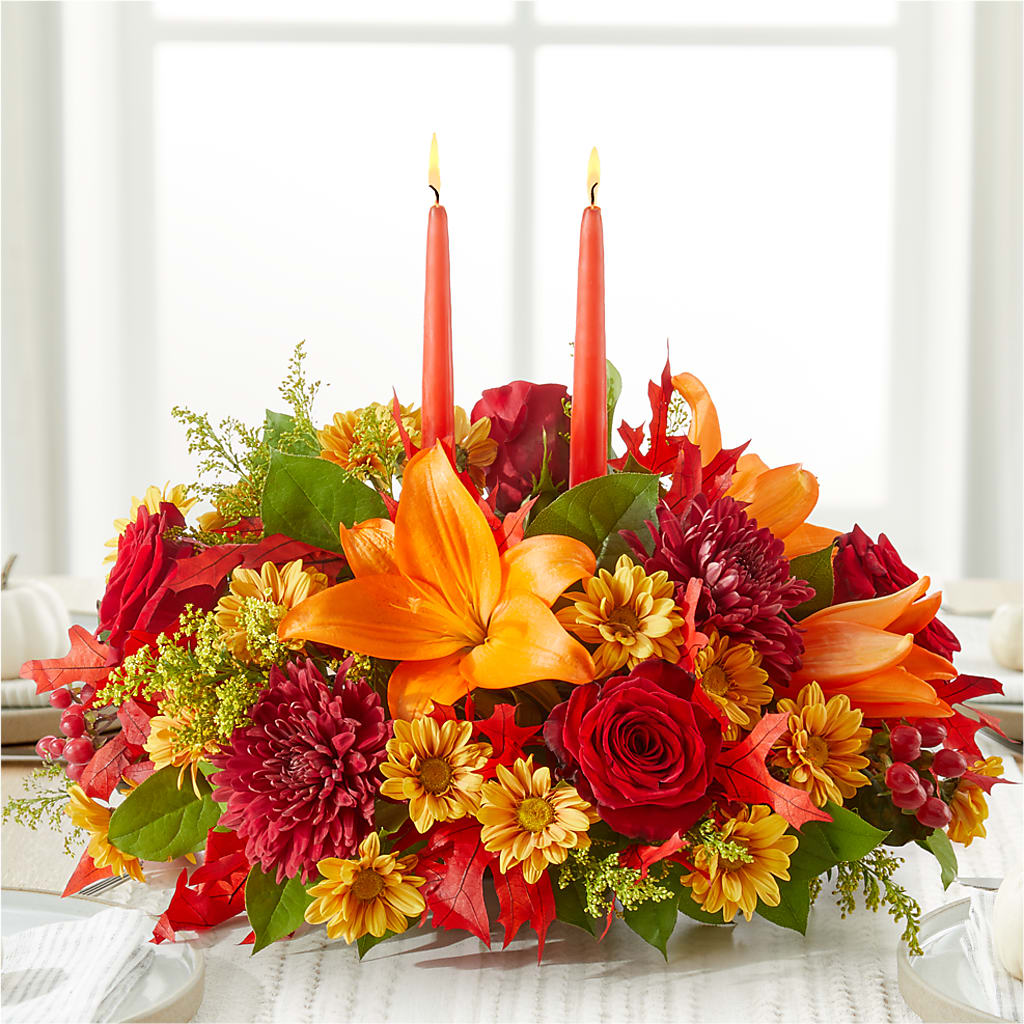 Autumn's Embrace Centerpiece –  Blossom And Brew Co, Menasha WI