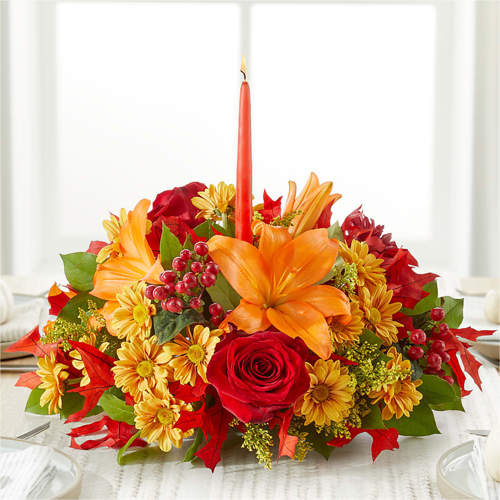 Autumn's Embrace Centerpiece –  Blossom And Brew Co, Menasha WI
