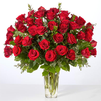 Forever Yours Fifty Stem Red Rose Bouquet –  Blossom And Brew Co, Menasha WI