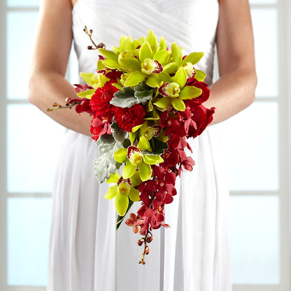 Elegant Orchid Bouquet –  Blossom And Brew Co, Menasha WI